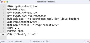 Abbildung 3: Ohne Dockerfile bringt ein Acornfile nichts: Den eigenen, lokalen Container baut Acorn mittels »docker build«. Dafür muss eine Datei namens »Dockerfile« vorliegen und syntaktisch korrekt sein.
