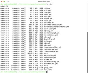 Abbildung 1: Ordnung ist das halbe Leben – das gilt auch für Ansible: Die Ordnerstruktur und die Aufteilung der Dateien sollten erlauben, Ansible sinnvoll zu nutzen. Quelle: Martin Loschwitz
