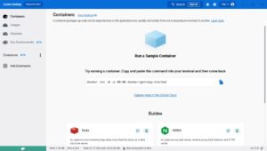 Abbildung 1: Docker Desktop bietet einen sofortigen Einstieg in die Welt der Container.