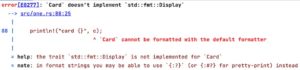 Abbildung 1: Der Rust-Compiler versorgt Sie bei Fehlern stets mit nützlichen Tipps zur Fehlerbehebung.