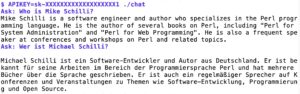 Abbildung 5: Die KI kennt sogar den Autor dieser Kolumne.