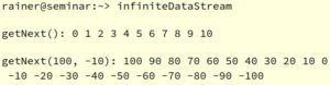 Abbildung 1: Die Coroutine »Generator« im Einsatz.