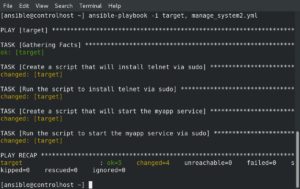 Abbildung 5: Zeigt Ansible am Ende eine Liste der »changed«-Aktionen an, die alle auf »ok« stehen, war der Ansible-Lauf erfolgreich. Quelle: unixsysadmin