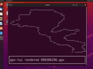 Abbildung 6: <a href="#artRef-l4">Listing 4</a> stellt die GPX-Datei im Grafikmodus des Terminals dar.