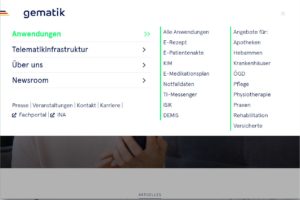 Abbildung 2: Die Gematik ist verantwortlich f&uuml;r eine ganze Reihe von Anwendungen im Gesundheitssektor, von der elektronischen Patientenakte bis zur Infrastruktur dahinter.