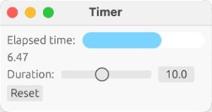 Abbildung 1: Zu den typischen Aufgaben für Oberflächen gehören unter anderem ein Counter und ein Timer.