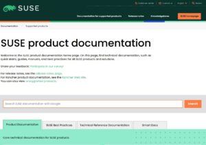 Abbildung 3: Die Suse-Dokumentation ist in mehrere nach Zielgruppen gegliederte Sparten aufgeteilt.