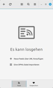 Abbildung 7: Gfeeds verzichtet auf jegliche Gimmicks.