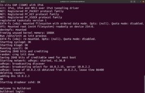 Abbildung 8: Buildroot unterzieht ein selbst gebautes Linux einem Test.