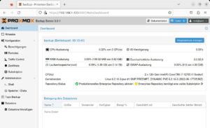 Abbildung 2: Den Proxmox Backup Server bedienen und konfigurieren Sie komfortabel &uuml;ber eine Web-Oberfl&auml;che.