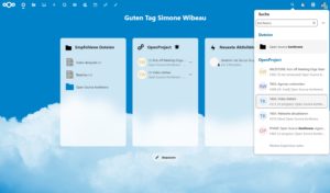 Abbildung 3: Die Integration von OpenProject als native App in Nextcloud.
