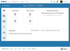 Abbildung 4: Quay, eine Registry für Container-Abbilder, bietet neben der eigentlichen Up- und Download-Funktionalität auch statistische Daten zu einzelnen Abbildern. Quelle: Quay