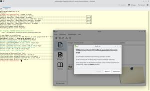 Abbildung 5: Kraft ist schnell installiert und bringt einen Setup-Wizard mit, hier beispielsweise auf OpenSuse Tumbleweed.