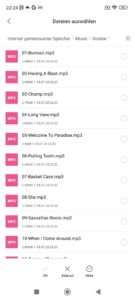 Abbildung 4: Screenshot des Dateiauswahldialogs unter Android.