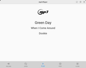 Abbildung 5: Screenshot des MP3-Players unter Linux.