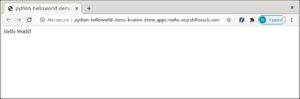 Abbildung 2: Das "Hello-World"-Beispiel kratzt zwar nur an der Oberfl&auml;che dessen, was KNative leistet. Die Pod-Definition f&uuml;r den Dienst ist trotzdem schon deutlich einfacher als dieselben Schritte zu Fu&szlig; in Kubernetes. Quelle: Neeharika Kompala / GitConnected