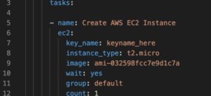 Abbildung 3: EC2-Instanzen aus Ansible heraus anzulegen, ist ein sehr einfaches Unterfangen. Wie bei anderen Ansible-Ressourcen gibt der Administrator lediglich die Parameter an, Ansible erledigt den Rest. Quelle: GeekTechStuff