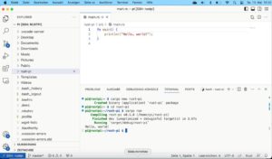Abbildung 4: Mit Visual Studio Code fällt das Arbeiten auf dem Raspberry Pi von einem anderen Rechner aus sehr leicht.