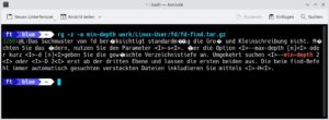 Abbildung 6: Ripgrep durchstöbert auf Wunsch auch Archive nach dem Gesuchten.