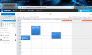 Abbildung 9: Der Kalender in Bluemind kommt in konventioneller Aufmachung.