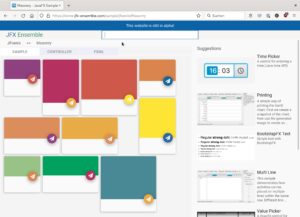 Abbildung 3: JavaFX-Anwendungen können auch im Webbrowser laufen.
