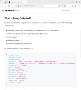 Abbildung 2: Die Stencil-Entwickler legen immerhin detailliert offen, welche Daten sie erheben. Wie bei den meisten Programmen findet sich darunter auch das Betriebssystem.