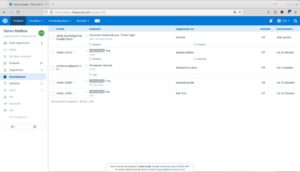 Abbildung 3: Tickets zeigt Freescout nach Status sortiert tabellarisch an.