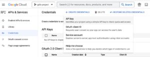 Abbildung 3: Zum Datenzugriff benötigen Sie einen API-Key.