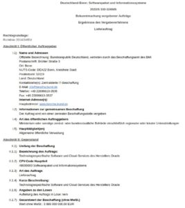 Abbildung 4: 3,9&nbsp;Milliarden Euro gibt der Bund f&uuml;r eine Oracle-basierte Verwaltungs-Cloud aus. Kritiker greifen die Entscheidung an und wollen wissen, wie es zur Auswahl dieser Technologie kam.