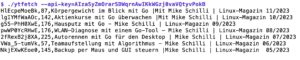 Abbildung 8: Die Youtube-Client-API holt Videos eines Channels.
