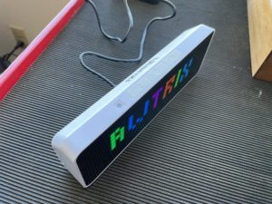 Abbildung 1: Nach dem Flashen der Awtrix-Firmware bootet das Ulanzi.