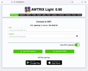 Abbildung 2: Das Awtrix-Admin-Interface im Webbrowser.