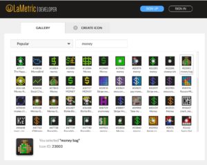 Abbildung 6: Auf der LaMetric-Developer-Seite stehen Icons zum Download bereit &hellip;