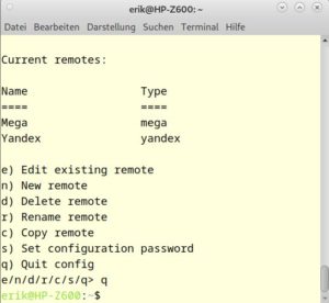 Abbildung 1: Der Konfigurationsassistent wird komplett im Terminal bedient.
