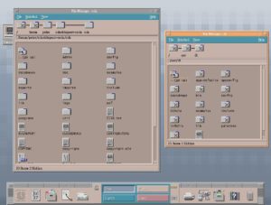 Abbildung 2: Benutzeroberflächen wie HP CDE waren Teil des Versuchs, einen proprietären und kostenpflichtigen Unix-Desktop zu etablieren. Vergeblich: Auf Desktops geriet Unix wegen Windows ins Hintertreffen, auf Servern machte Linux Unix weitgehend den Garaus. Quelle: Wikipedia / LinuxBuild