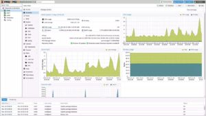 Abbildung 2: Dreh- und Angelpunkt der Systemadministration mit Proxmox ist dessen grafische Schnittstelle. &Uuml;ber sie lassen sich Instanzen erstellen, Ceph administrieren und die vorhandenen Daten verwalten. Quelle: Proxmox