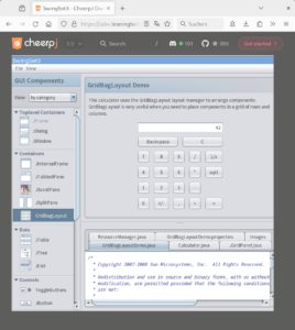 Abbildung 3: Return of the Applet: Java 8 im Webbrowser mit CheerpJ.