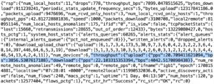 Abbildung 7: In den JSON-Daten der Ntopng-API finden sich BPS-Werte für Up- und Download.