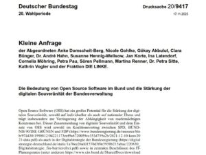 Abbildung 1: Als Antwort auf eine kleine Anfrage erfuhr die Linken-Abgeordnete Anke Domscheit-Berg, dass der Bund 2023 6&nbsp;Milliarden Euro an Lizenzgeb&uuml;hren an Microsoft und Oracle &uuml;berwiesen hatte.