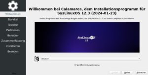Abbildung 2: Calamares installiert das Debian-Derivat mit wenigen Klicks auf dem Rechner.