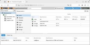 Abbildung 2: Über Proxmox VE 8.2 starten Sie sowohl Container als auch virtuelle Maschinen.