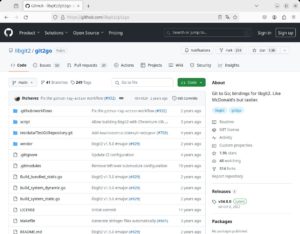 Abbildung 4: Die letzte Version von Git2go stammt aus dem Jahr 2022 und ließ sich nicht mehr zur Zusammenarbeit mit der aktuellen Libgit2-Version überreden.