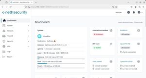 Abbildung 1: Nethsecurity 8 startet direkt von einem USB-Stick und lässt sich komplett über den Browser konfigurieren.