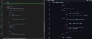 Abbildung 1: &Auml;hnlichkeiten in der Funktion zur Erkennung der Betriebssystemversion zwischen dem Dinodas-Beispiel (links) und dem Open-Source-Code. Quelle: Check Point Software