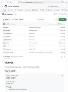 Abbildung 6: Das neu geschn&uuml;rte Go-Paket auf Github.