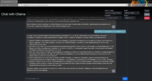 Abbildung 12: Die webbasierte Oberfläche Ollama-ui macht den Umgang mit dem Chatbot zum Kinderspiel.