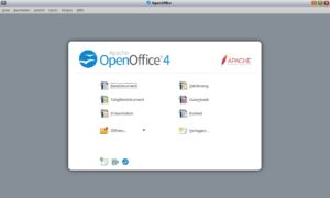 Abbildung 1: OpenOffice kommt mit einem Portal zum schnellen Zugriff auf die einzelnen Module.
