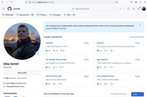 Abbildung 3: F&uuml;r alle Github-Repositories eines Users gen&uuml;gt ein Gitmeta-Eintrag.