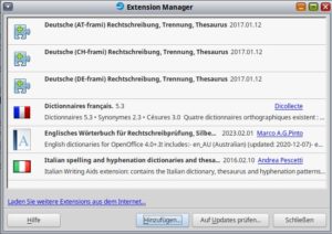 Abbildung 3: OpenOffice lässt sich durch Module um Zusatzfunktionen erweitern.